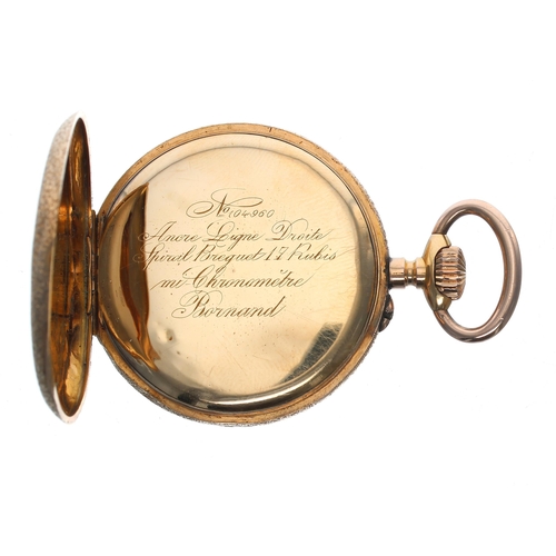 298 - Swiss 18ct lever pocket watch, 17 jewel gilt frosted bar movement with compensated balance and regul... 