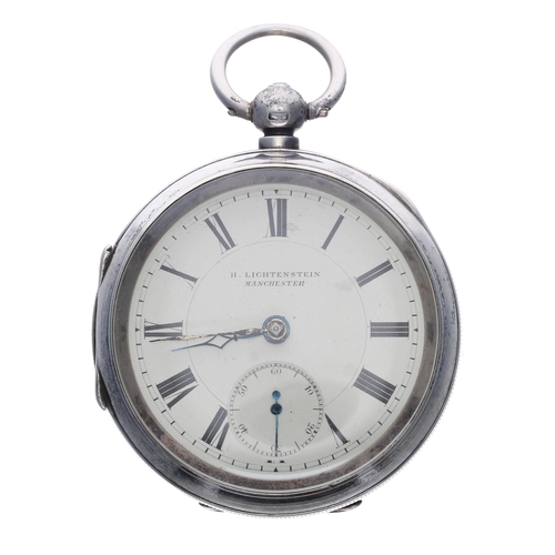 396 - Edwardian silver lever pocket watch for repair, Chester 1906, the movement inscribed 'English Lever'... 