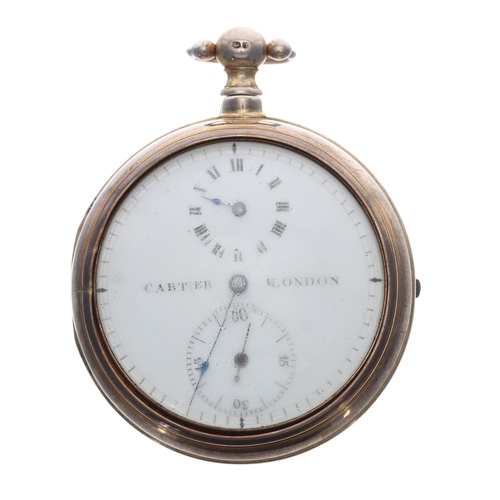 324 - George III silver gilt verge pair cased doctor's dial pocket watch, London 1814, the fusee movement ... 