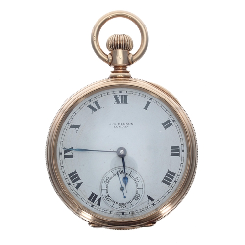 325 - Victorian 18ct lever set pocket watch, London 1890, the movement signed John Walker, 68 Cornhill &am... 