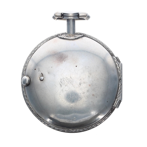 285 - Edward Prior silver and tortoiseshell triple cased verge pocket watch for the Turkish market, London... 