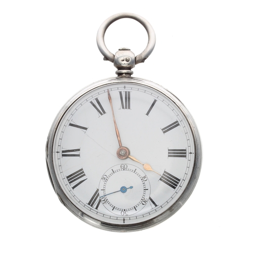 331 - Victorian silver fusee lever pocket watch, London 1863, the movement signed Durrant, Notting Hill, n... 