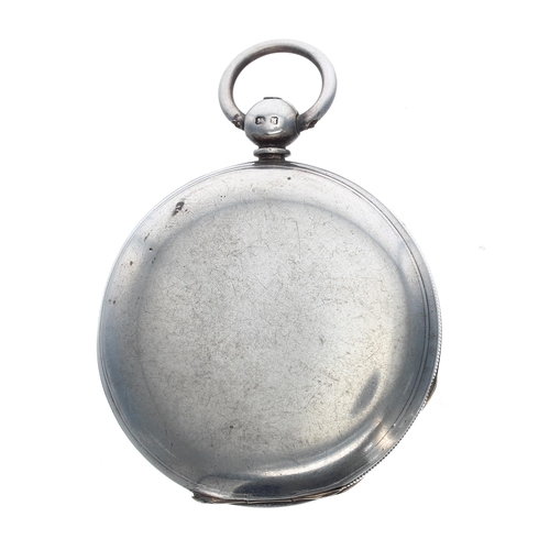 332 - Victorian silver fusee lever hunter pocket watch, Chester 1862, the movement signed Will'm Jackson, ... 