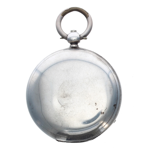 333 - Victorian silver fusee lever hunter pocket watch, London 1878, the movement signed W'm Gardner, 20 U... 