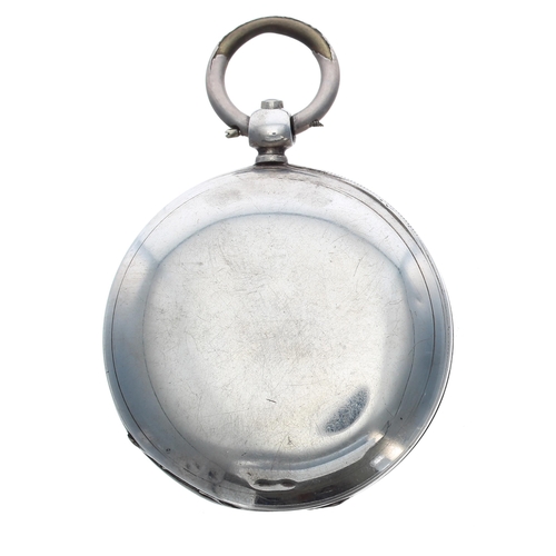 333 - Victorian silver fusee lever hunter pocket watch, London 1878, the movement signed W'm Gardner, 20 U... 