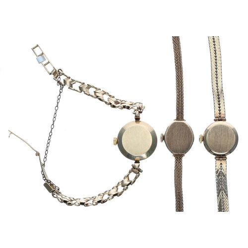 204 - Three 9ct lady's wristwatches to include two Garrard and Tissot, 9ct bracelets, 40.6gm... 