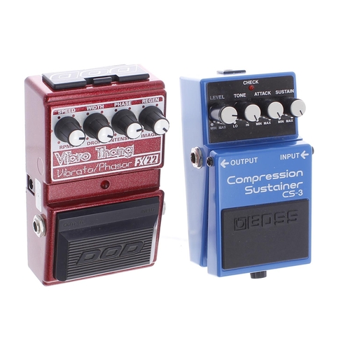 1167 - Boss CS-3 Compression Sustainer guitar pedal; together with a Dod FX22 Vibro Thang guitar pedal (2)*... 