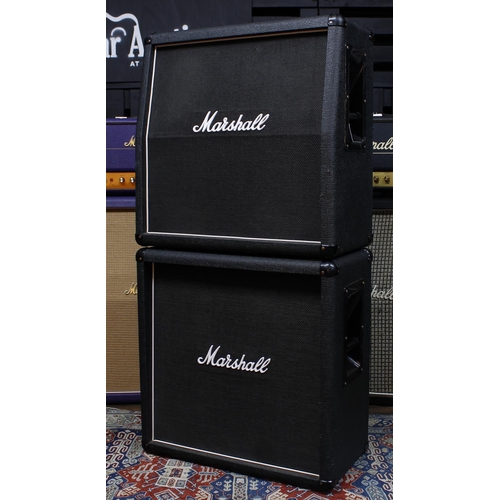 1098 - 1991 Marshall 1965A 4x10 guitar amplifier speaker cabinet; together with a matching Marshall 1965B 4... 