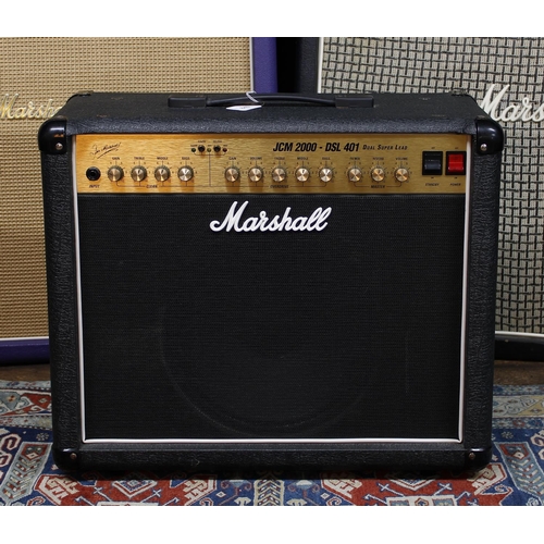 1099 - 2002 Marshall JCM 2000 DSL401 Dual Super Lead guitar amplifier, made in England, with dust cover*Ple... 