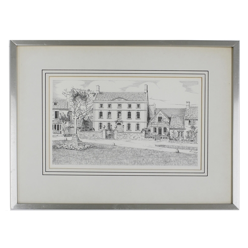 886 - Frederick (Fred) Roe (1864-1947) - '15th Century Parsonage House, Chesterton, Cambridgeshire in 1883... 