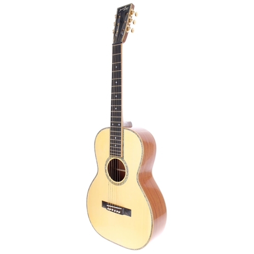 238 - David Oddy New Yorker acoustic guitar, made in England; Back and sides: mahogany; Top: natural spruc... 