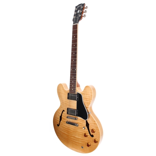 97 - 2012 Gibson Memphis ES-335 electric guitar, made in USA; Body: natural finish; Neck: mahogany; Fretb... 