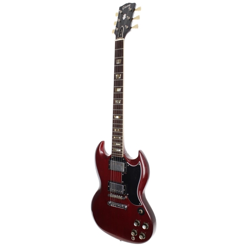 99 - Gibson Les Paul (SG) Standard electric guitar, made in USA, circa 1964; Body: cherry refinish, dings... 