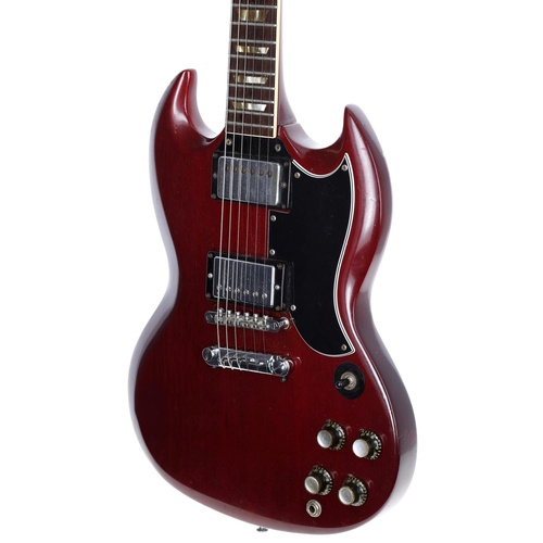 99 - Gibson Les Paul (SG) Standard electric guitar, made in USA, circa 1964; Body: cherry refinish, dings... 