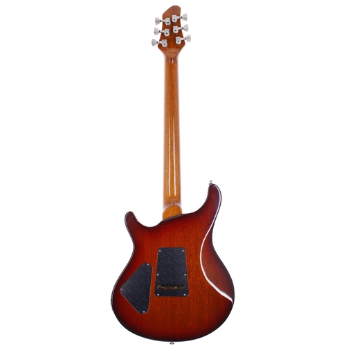 261 - 1993 Patrick Eggle Vienna Pro electric guitar, made in England; Body: amber burst flame maple top up... 