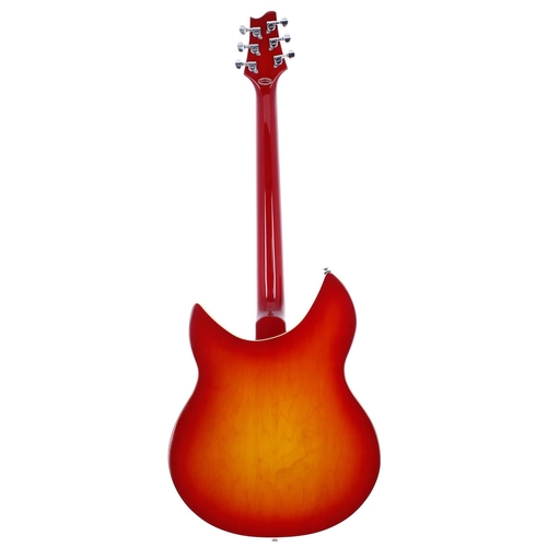 264 - Indie IRK-500 electric guitar, made in Korea; Body: cherry sunburst finish; Neck: good; Fretboard: r... 