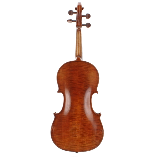 2006 - Mid 20th century Czechoslovakian Stradivari copy violin, 14 1/8