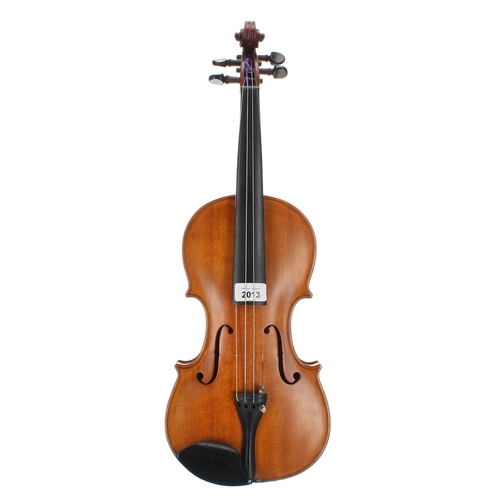 2013 - English violin by and labelled T.P. Pratt, Dudley, 1949, 14