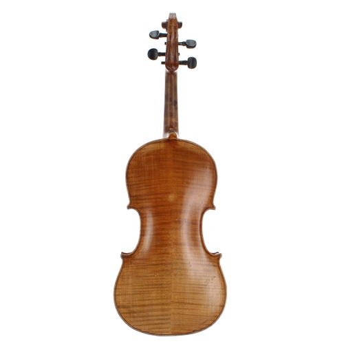 2014 - Early 20th century Stradivari copy violin, 14 3/16