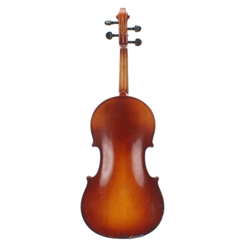 2014 - Early 20th century Stradivari copy violin, 14 3/16