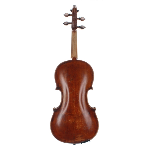 2023 - Interesting 19th century violin, unlabelled, 14 1/16