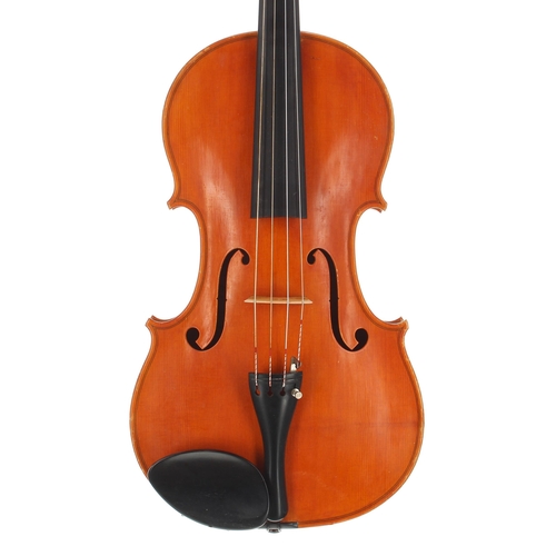 2446 - Good contemporary English viola by and labelled Rowan Armour-Brown, Made in Cornwall, 1976, the two ... 