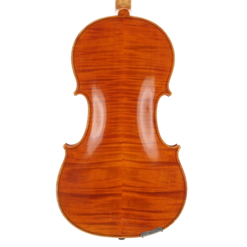 2446 - Good contemporary English viola by and labelled Rowan Armour-Brown, Made in Cornwall, 1976, the two ... 