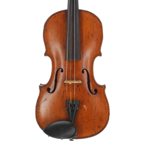 2447 - Interesting late 18th /early 19th century viola in need of restoration labelled Sebastian Kloz in Mi... 