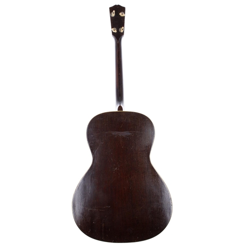 113 - Gibson TG1 tenor acoustic guitar, made in USA, circa 1931; Back and sides: mahogany, heavy lacquer c... 