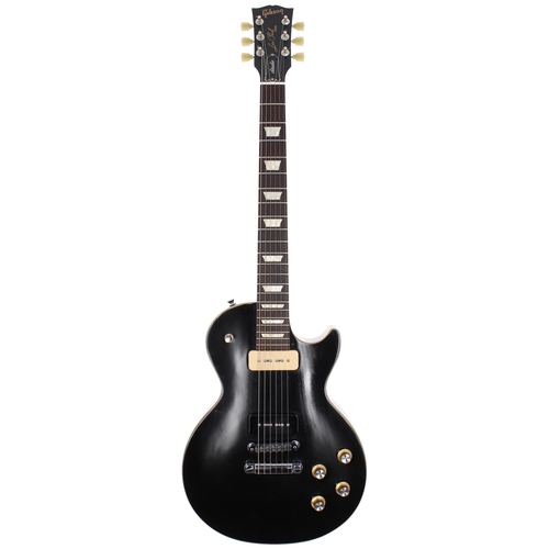 114 - 2010 Gibson Les Paul Studio 60s Tribute electric guitar, made in USA; Body: satin black finish, fini... 