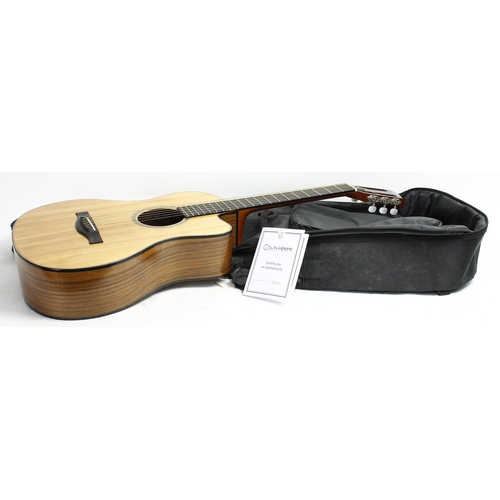 279 - 2011 Colin Keefe Rowan Pro acoustic guitar; Back and sides: English walnut; Top: Lutz spruce; Neck: ... 