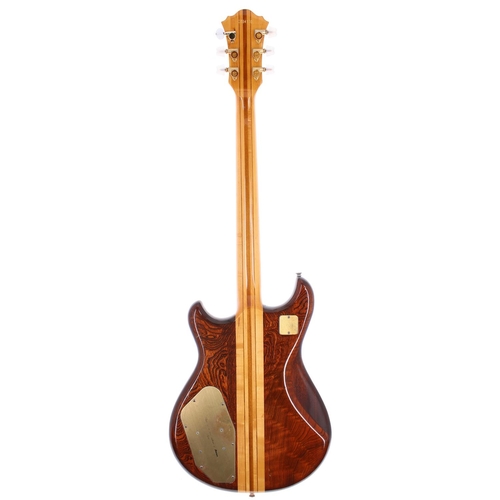 295 - 1979 Ibanez Musician MC400 electric guitar, made in Japan; Body: brown stained ash wings with maple ... 