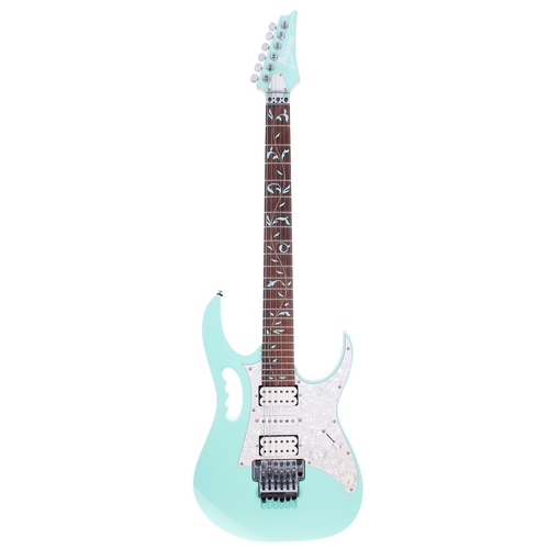 298 - Ibanez Premium JEM 70V Steve Vai Signature electric guitar, made in Indonesia; Body: sea foam green ... 