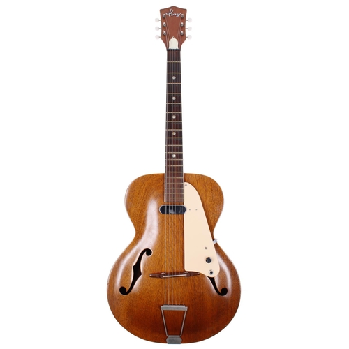 299 - 1962 Kay K6437 archtop guitar, made in USA; Body: all mahogany, a few minor marks and scratches but ... 