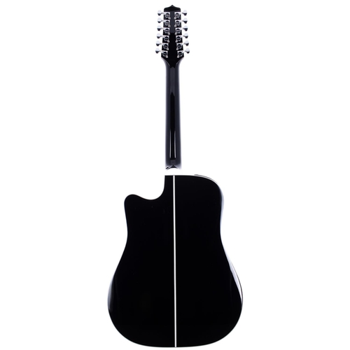 306 - 2016 Takamine EF381SC twelve string electro-acoustic guitar, made in Japan; Body: black finish; Neck... 