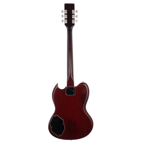 316 - 1970s CMI branded Ned Callan Salisbury electric guitar, made in UK; Body: wine red finish, lacquer c... 