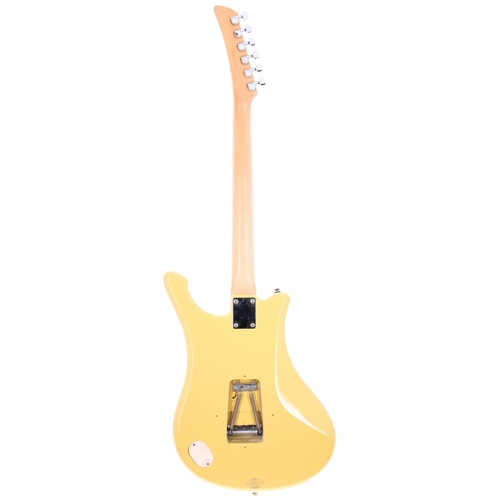 321 - 2001 Yamaha SGV 300 Flying Samurai electric guitar; Body: yellow finish; Neck: maple; Fretboard: ros... 