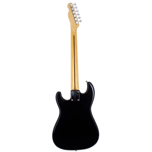 328 - Squier by Fender Bullet electric guitar, made in Japan, circa 1983; Body: black finish, a few dings ... 