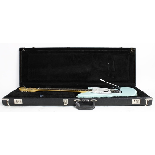 338 - 1996 Fender Kurt Cobain Jag-Stang electric guitar, made in Japan; Body: Sonic blue finish, minor buc... 