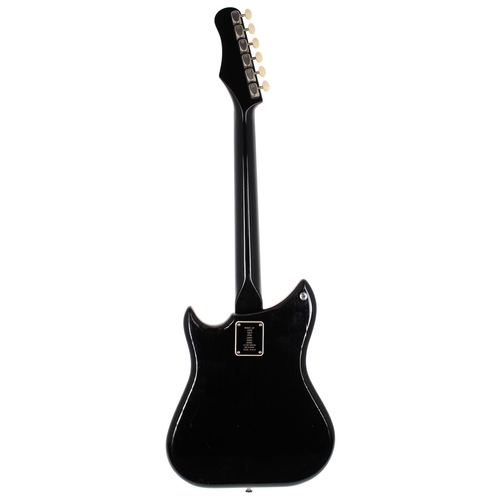 350 - 1964 Burns Nu-Sonic electric guitar, made in England; Body: black finish, lacquer cracking, dings an... 