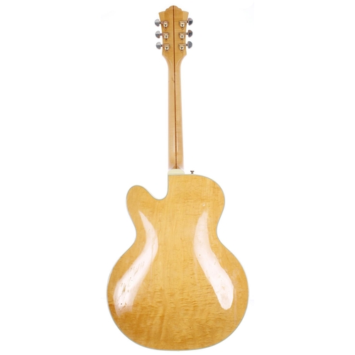 363 - 1987 Guild X-170 Manhattan hollow body electric guitar, made in USA; Body: natural finished maple, l... 