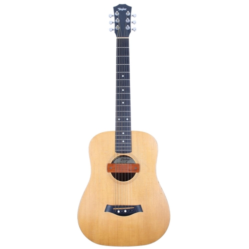 796 - 2007 Taylor Baby acoustic guitar; Body: natural, pick wear and other play wear throughout; Neck: goo... 