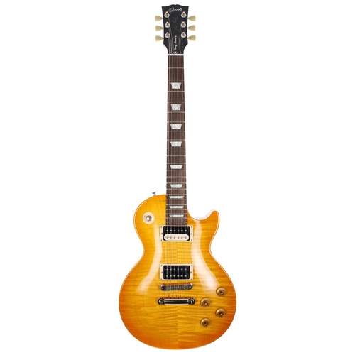 115 - 2001 Gibson Les Paul Gary Moore Signature electric guitar, made in USA; Body: amber flame maple top ... 