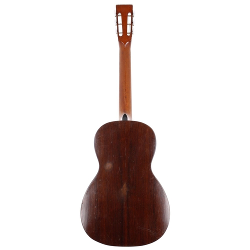 147 - W.A. Cole acoustic guitar, made in USA, circa 1900; Back and sides: Brazilian rosewood, pinned repai... 