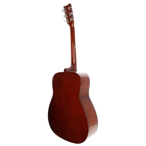 376 - Finn Panton (Menace) - Yamaha F-310 acoustic guitar; Back and sides: laminated mahogany, scratches a... 