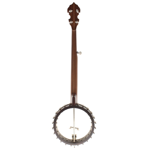 1521 - Contemporary unnamed five string open back banjo, 11