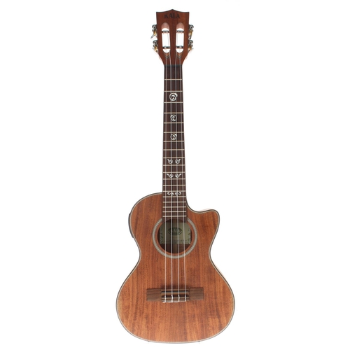 1566 - Kala Acacia tenor electro-acoustic ukulele, Model no. KA-ASAC-TE-C, no.1411, gig bag... 