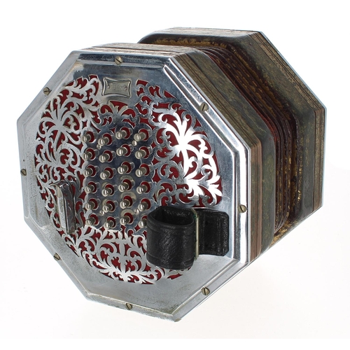 1573 - Fine rare and historically important Wheatstone English concertina, bearing the maker's trademark me... 