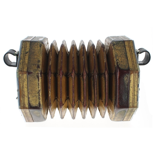 1573 - Fine rare and historically important Wheatstone English concertina, bearing the maker's trademark me... 