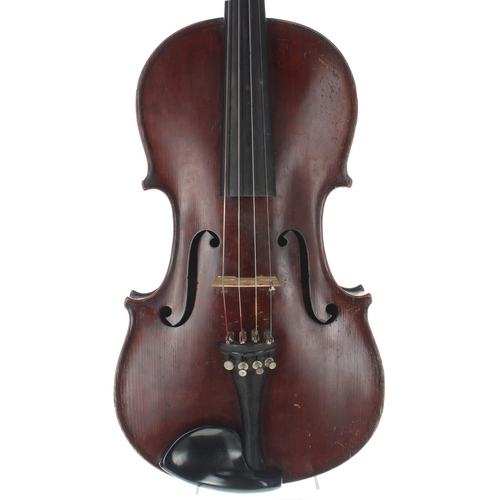 2451 - Late 19th century viola labelled Sivori, Academie-Viola, Fabrik Marke, no. 561, A.D. 1898, 15 7/16